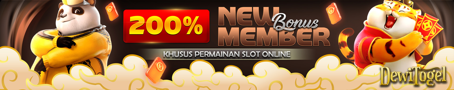 Bonus slot new member 200% dewitogel